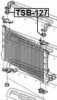 TOYOT 1652328030 Mounting, radiator